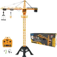 Lexibook CROSSLANDER PRO TOWER CRANE - Get busy op de building site met dit large op afstand bestuurbare kraan featuring dynamics sounds en effecten!