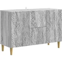 vidaXL - Dressoir - Grijs - Sonoma - 89 - x - 34,5 - x - 60 - cm - Bewerkt - hout