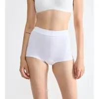 Sloggi Double Comfort short dames - Lekker zitten ondergoed dames - Badstof kruisje - katoenen dames ondergoed - 38 - Wit