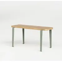 TIPTOE Lou Wood Bank 90 x 30 cm | Eucalyptus Grey - Natural oak