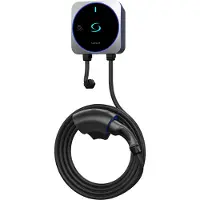 Salus 11kW Slimme Laadpaal – EV Wallbox 1 Fase - 5 Meter Type 2 Kabel – App Bediening, LekStroom Detectie & NFC Toegang – WiFi