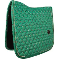 Kentucky Horsewear Horsewear - Zadeldoek velvet horse printing groen jumping