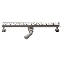 Aqualine Bucanera RVS vloerafvoer met rooster, L-900, DN50