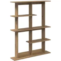 vidaXL Wandplank Artisanaal eiken 102 x 20 x 130 cm Bewerkt hout
