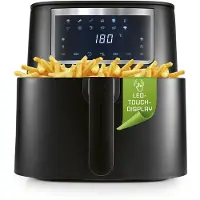 DS Produkte heteluchtfriteuse 6,5 l Airfryer | Friteuse met touchscreen, 9 functies, 11 programma's | Minibakoven – bakken met bijna geen olie | Airfryer-accessoires vaatwasmachinebestendig