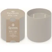 Spaas Glow Geurkaars in glas - Set van 2 kaarsen - Katoenbloesem en Muskus - circa 55u - Mindful Morning