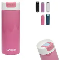 Kambukka Olympus Thermosbeker 500 ml - Koffiebeker To Go - makkelijk reinigen - lekvrije Koffiebeker RVS - Theebeker - Travel Mug - Macaron Pink