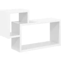 vidaXL Wandplank Muurmontage Wit 55 x 15 x 35 cm Bewerkt hout