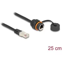 DeLOCK 88146 Kabel RJ45 Stecker zu RJ45 Buchse Cat.6 Wasserdicht