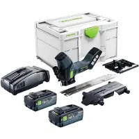 Festool ISC 240 EB-Basic accu-isolatiezaag 18 V 240 mm + 2x accu 8,0 Ah + snellader + Systainer