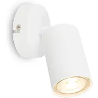 Briloner Tib - Binnen Opbouwspot - plafondspot draaibaar - plafondlamp - Ø 80 x 15,5 cm - wit