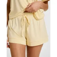 Hunkemoller Korte pyjama lichtgeel