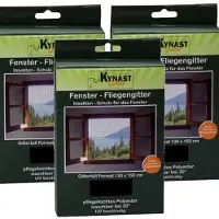 Westfalia Kynast raamhor 130x150 cm - Vliegenhor - Insectenhor voor raam - Incl. 6 meter klittenbandbevesting