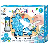 Haku YOKA Magic Reveal Art - Dinosaurussen - 12 Kleurkaarten - 2 Jaar