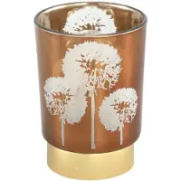 Ptmd Tafellamp Verdo Goud 12,5cm Bruin bruin Glas Tafellamp