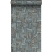 Origin Wallcoverings eco texture vlies behang sloophout motief kiezelgrijs - 347514 - 53 cm x 10,05 m