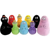 Jemini Doos met 9 Barbapapa knuffels +/- 15 cm - JEMINI - Inclusief Barbapapa, Barbamama en hun zeven ki...