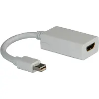 Roline Mini DisplayPort - HDMI Adapter, Mini DP Male - HDMI Female