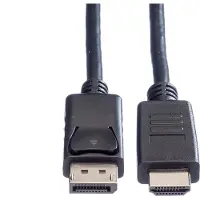 ROLINE GREEN DisplayPort Kabel DP - HDMI, M/M, zwart, 1 m