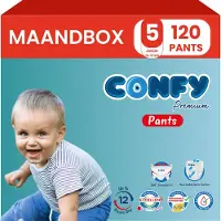 Confy Premium Pants - Luierbroekjes Maat 5 (12-17kg) - 120 Luierbroekjes - Maandbox