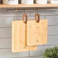 Karaca Squarecut - Snijplankenset - 2-delig - Bamboe Houten Snijplanken - 28 cm & 33 cm - Keukenplanken