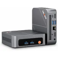 Ninkear M7 Mini PC – AMD Ryzen 5 7430U (Ryzen 5) – 16GB DDR4 – 512GB M.2 SSD – Windows 11 Pro – WiFi 6 – BT 5.2 – Dual HDMI 2.0 – Zilverkleurig, volledig metalen behuizing