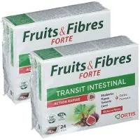 Ortis Fruit & Vezels Forte-blokjes 2x24 St Kubus