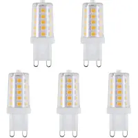 SPL G9 LED Lamp 3W - Warm Wit - 320lm - LED Buislamp T17 - 5 Stuks - 2700K - 230 Volt