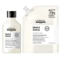 L'Oréal Metal Detox Shampoo Refill Set- 300+500ml
