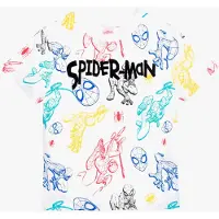 Marvel Spiderman T-Shirt - Wit/Multi - Katoen - Maat 98 - 3 Jaar