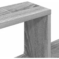vidaXL Wandplank Muurmontage Grijs Sonoma 91,5 x 15 x 76 cm
