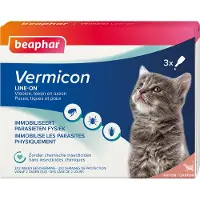 Beaphar Vermicon Line-On Kitten 3x0,75 ml Unidosis-pipetten