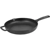 ComBekk Gietijzeren Koekenpan 26cm - 100% Gerecycled - PFAS vrij - Geschikt voor o.a. Inductie en BBQ - Zwart