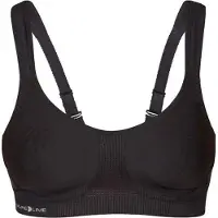 Pure Lime - Support - Sportbeha - Sport bh - hardlopen - fitness - tennis - grote maten - Zwart - maat - 75E