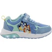 Leomil Bluey - Schoenen voor jongens met lichtjes - Bingo en Bluey Sneakers voor kinderen met klittenband - Lichtgevende kindersneaker - Maat 24 - Blauw