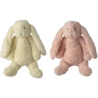 J-Line konijn polyester roze/geel - set van 2 - 40 cm