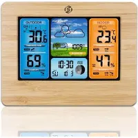 OEM Draagbaar weerstation - Thermometer, barometer, hygrometer - Buitenvoeler - Temperatuur - Draadloos