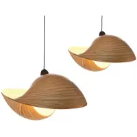 Villaflor Hanglamp lamp woonkamer slaapkamer Bamboe Schelp 40 cm