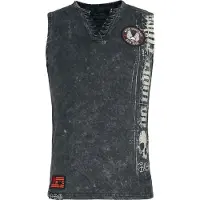 Rock Rebel by EMP - Rock Tanktop - Tanktop met Rock Rebel print - S tot M - voor Mannen - grijs | Maat M