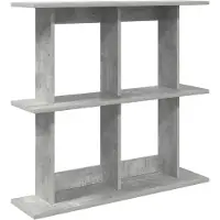 vidaXL Wandplank Muurmontage Betongrijs 80 x 20 x 75 cm Bewerkt hout