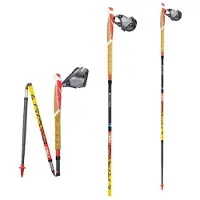 TSL Outdoor - Trail / running stokken - Trail C4 Cork Cross Fire Sht voor Unisex - Maat 120 cm - Oranje