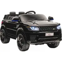 HOMCOM Elektrische kinderauto Kunststof, ijzer 110L x 68B x 52H cm Zwart