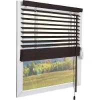 Sol Royal JH3 FSC gecertificeerd houten Jaloezie SolDecor rolgordijnen in donker bruin 140x160 cm - Milieuvriendelijk geproduceerd