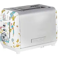 Laura Ashley broodrooster van VQ | Roestvrij staal - 2 sneden / Wit