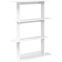 vidaXL Wandplank Wit 100 x 20 x 126 cm Bewerkt hout