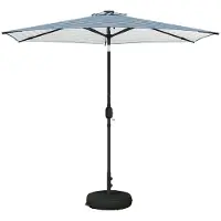 vidaXL Tuinhaard met LED-verlichting en basis 270 x 270 cm Polyester