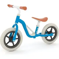Chillafish Loopfiets 2 jaar - Lichtgewicht met verstelbaar zadel en stuur - Blauw- Loopfiets voor jongens en meisjes tot 4 jaar met handvat om te dragen en anti lek banden - Model Charlie