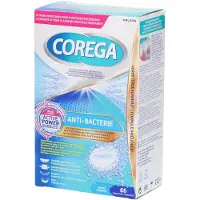 Corega 2+1 Gratis: Reinigingstabletten Anti-bacterie 66 Stuks