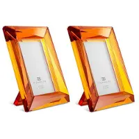 Eichholtz Fotolijst Obliquity L Crystal Orange Glass 17,5 x 12,5 cm (Set van 2)