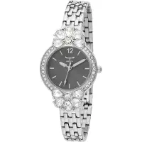 Invicta Wildflower 69112 Dames Horloge - Quartz Uurwerk - met zwarte Wijzerplaat - 30mm